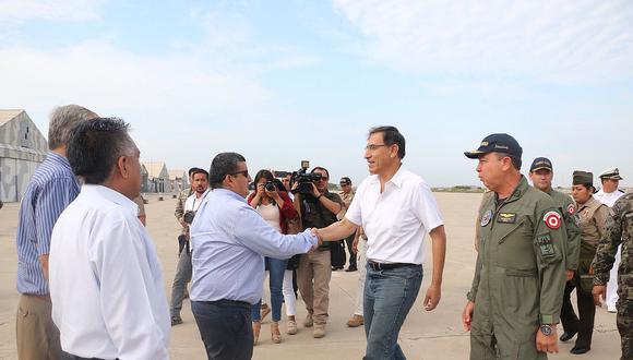 El Presidente Vizcarra recorre zonas afectadas por El NIño Costero 
