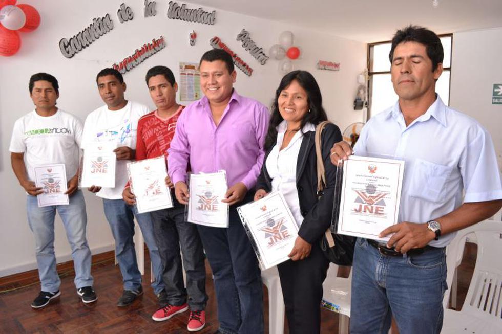 JEE Ica entrega credenciales a las nuevas autoridades electas de Ica, Palpa y Nasca