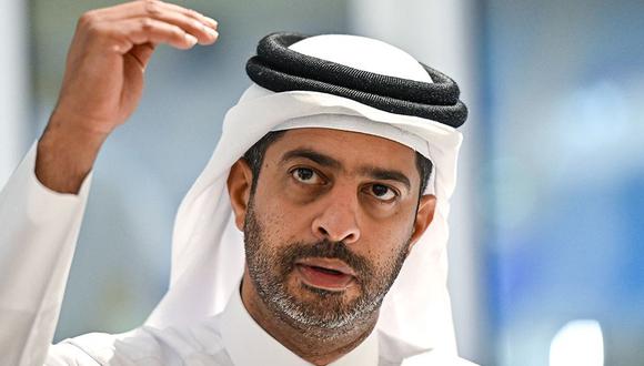 El presidente del comité organizador de Qatar 2022 y causa polémica por sus declaraciones sobre la comunidad LGTBIQ+. Foto: AFP.
