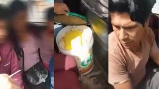 Hombre cae con su esposa e hijas trasladando droga en Andahuaylas (VIDEO)