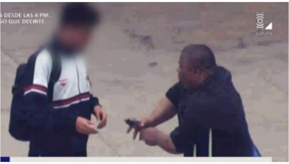 Delincuente inválido robaba a escolares en Los Olivos (VIDEO)