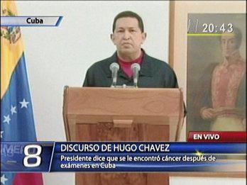 Hugo Chávez admite que tiene cáncer