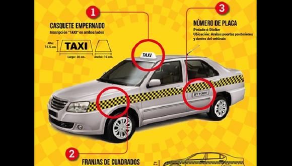 Tres tips para identificar un taxi formal