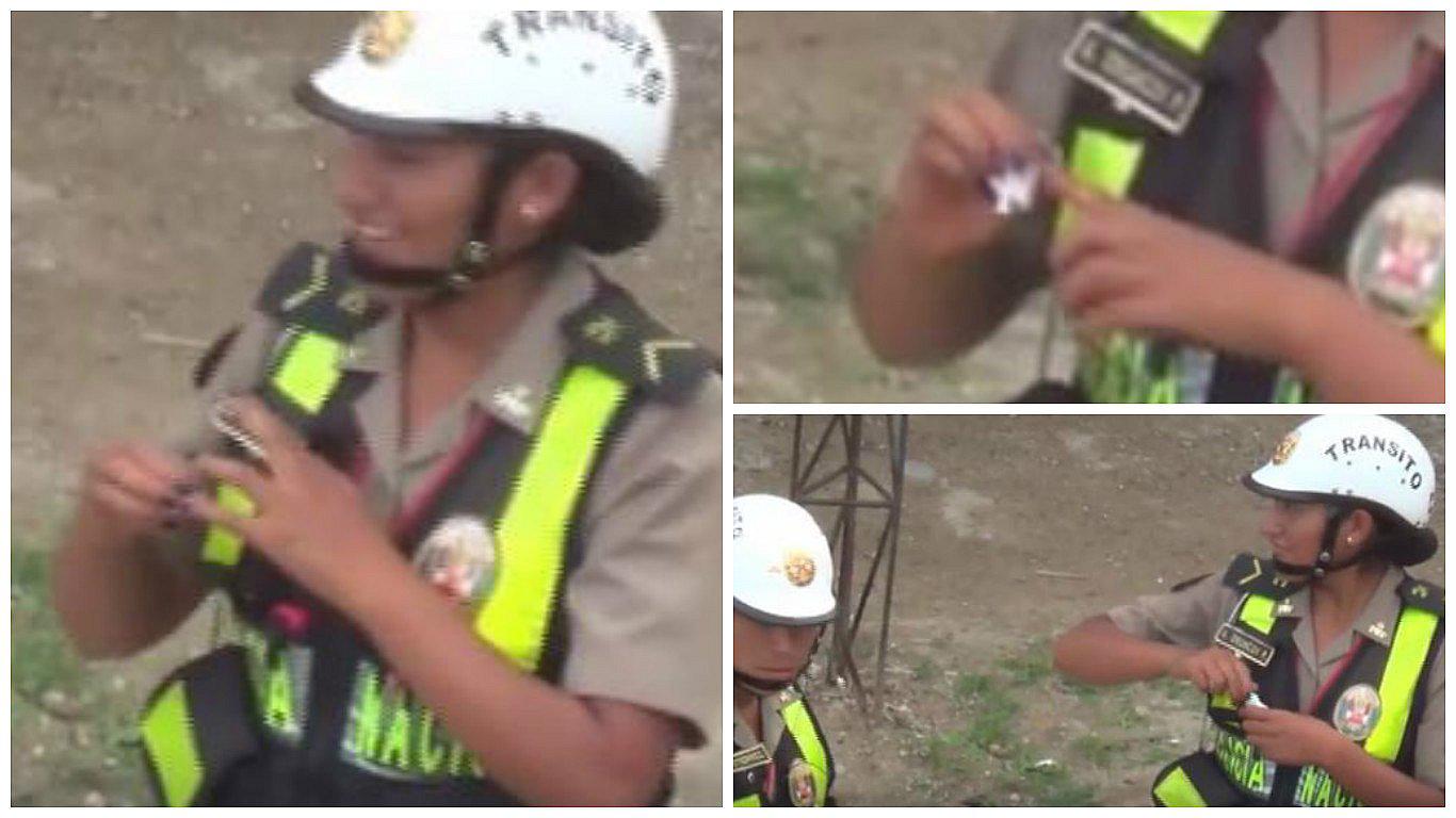 Facebook: Difunden video de policía limpiándose las uñas en horario de trabajo 