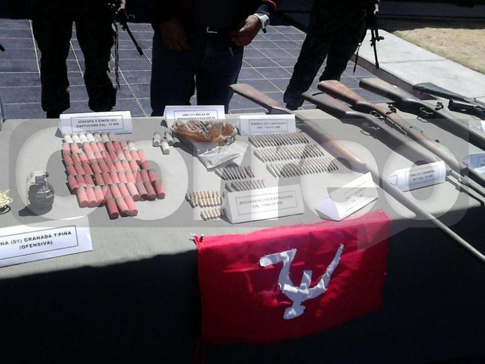 Encuentran armas abandonadas que serían de Sendero Luminoso