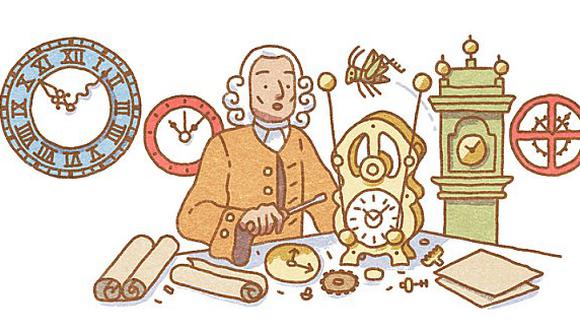 Google dedica doodle en honor a John Harrison en su 325 cumpleaños