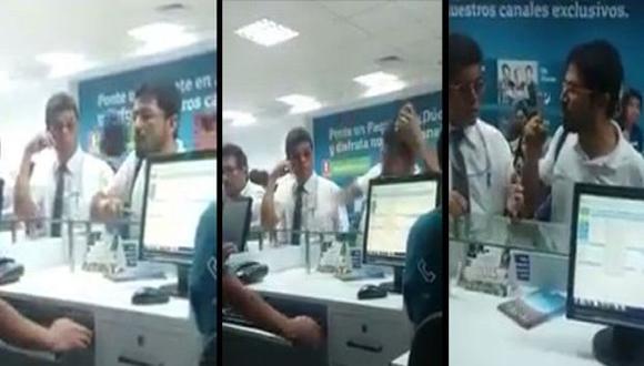 Reclamo furioso de hombre en local de conocida empresa de  telefonía se vuelve viral (VIDEO)