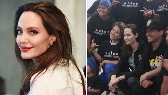 Angelina Jolie visitó refugio de venezolanos en San Juan de Lurigancho (FOTOS)