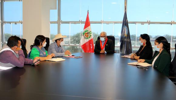 Presidente de la Corte de Justicia de Sullana se reunió con representantes de los ronderos