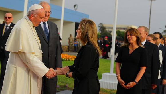 Mercedes Aráoz: "¡Papa Francisco, bienvenido al Perú, tierra de santos!"