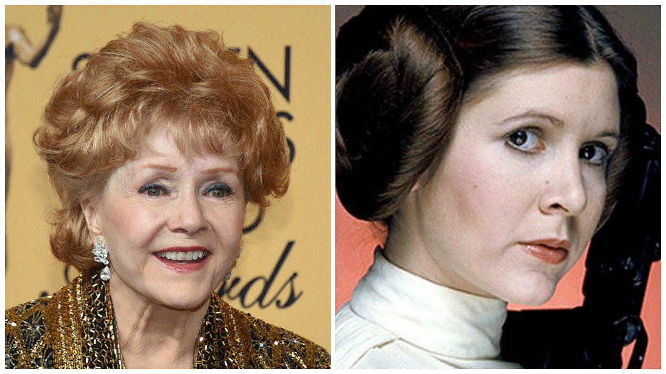 Madre de Carrie Fisher es hospitalizada de urgencia tras muerte de su primogénita