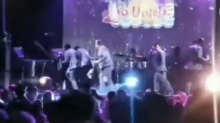 Huacho: el preciso momento cuando músicos se asustan tras disparos en pleno concierto (VIDEO)