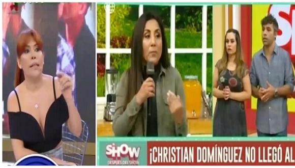 ​Magaly Medina desmiente a mánager de Christian Domínguez sobre su ausencia en programa (VIDEO)