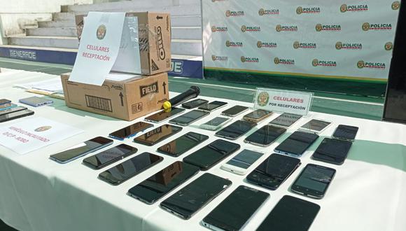 La autoridad policial exhortó a la población a evitar comprar celulares robados, pues también estarían implicados en el delito de receptación. (Foto: Difusión)