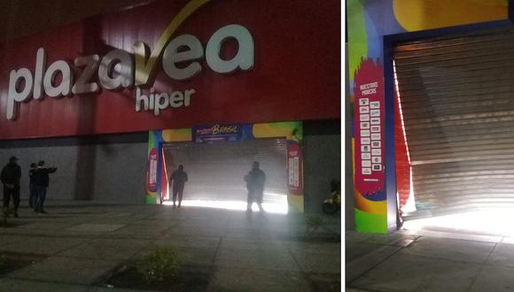 Los Olivos: Suboficial quedó herido tras persecución a delincuentes que robaron en supermercado Plaza Vea (FOTOS)