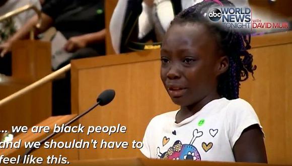 EEUU: ​Niña se quiebra al no soportar racismo (VIDEO)