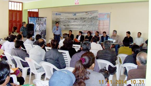 Realizan reunión por problema del agua con Huancavelica