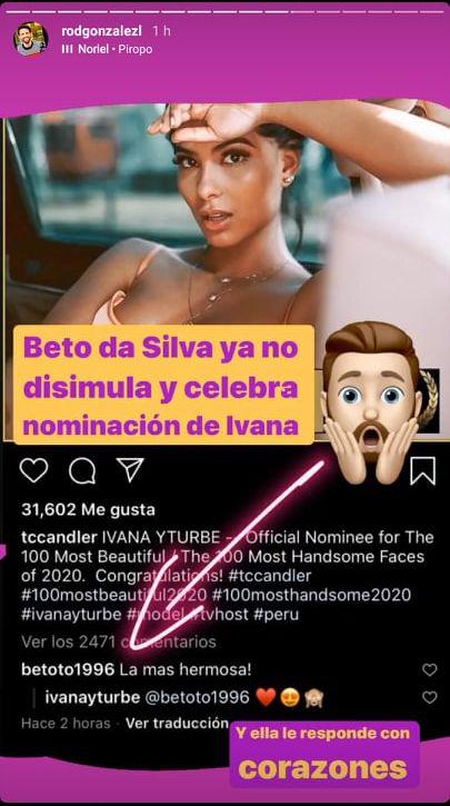 Mensaje de la modelo al futbolista.