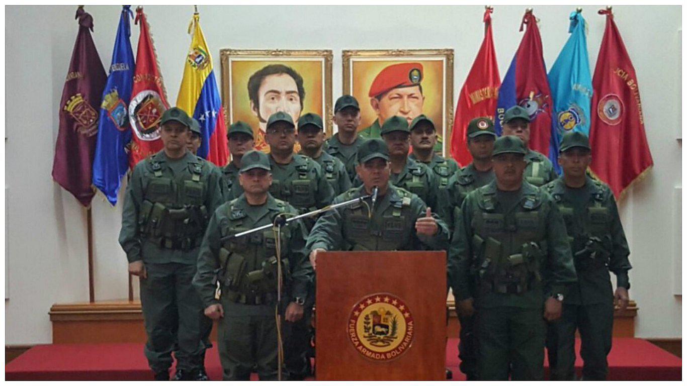 Venezuela: Fuerza Armada niega que haya golpe de Estado y respalda a Nicolás Maduro (VIDEO)