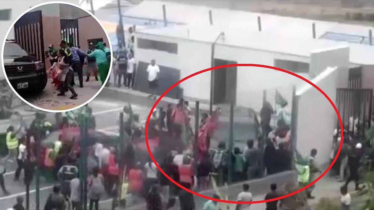 Los Olivos: Trabajadores municipales atacaron camioneta donde iba esposa del alcalde (VIDEO)