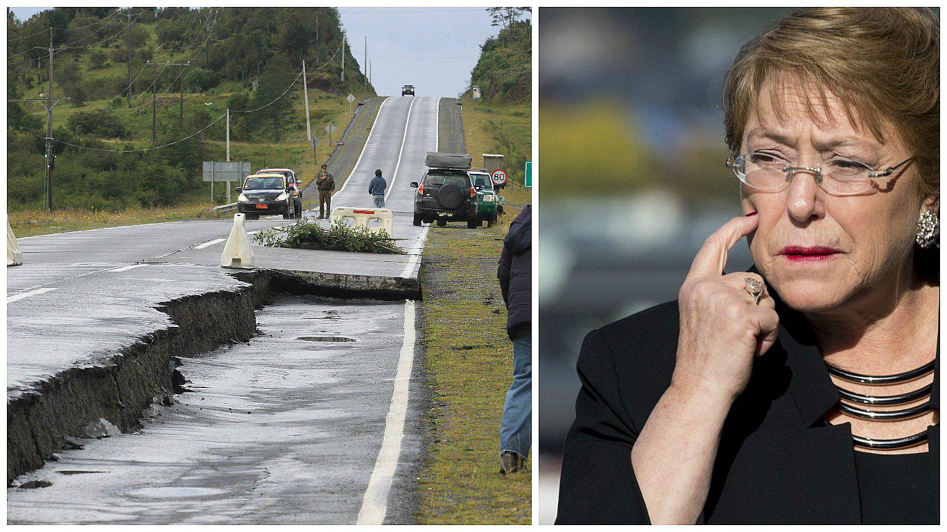 Chile: ​Bachelet viajará a zona afectada por terremoto de 7,6 grados