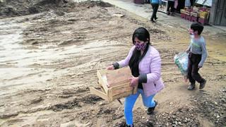 Doce viviendas fueron afectadas en Chilca por obra de  alcantarillado  e incesante lluvia