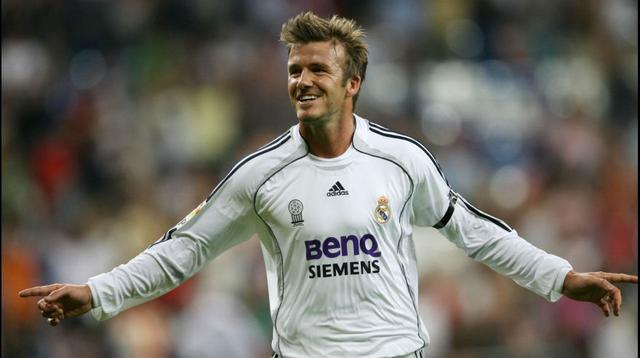 23. David Beckham (Real Madrid) superó en la votación a De la Peña. (Foto: AFP)