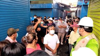 Piura: Colegio de Ingenieros recomienda remover todos los puestos afectados por el incendio del mercado Anexo