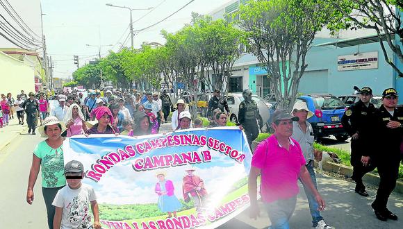 Pobladores de Batán Grande protestan para exigir se  suspenda orden de desalojo