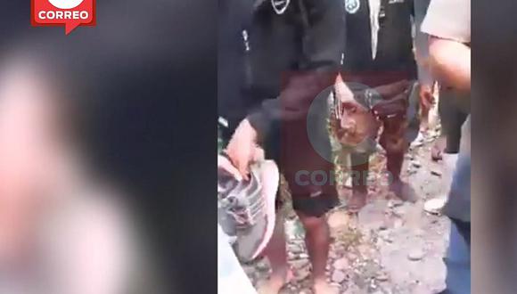 Huánuco: Ronderos retienen a tres policías y los obligan a caminar descalzos (VIDEO)