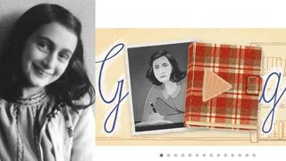 Google hace homenaje a Ana Frank a través de un doodle sobre su famoso diario