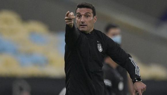 Lionel Scaloni destacó la clasificación de la selección argentina al Mundial Qatar 2022 a falta de cuatro jornadas. (Foto: AFP)