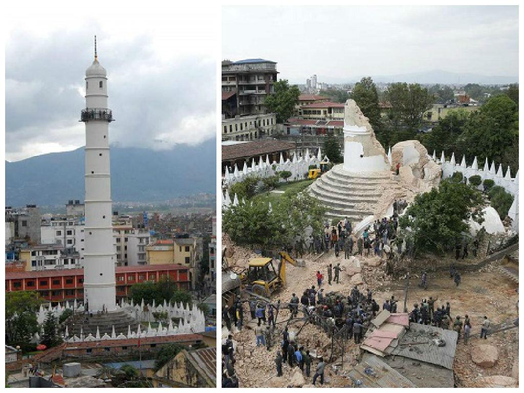 ​Terremoto en Nepal: Impresionante antes y después de la tragedia