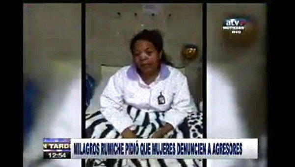 Milagros Rumiche envió mensaje a mujeres maltratadas