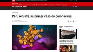 Así informaron los medios internacionales sobre el primer caso de coronavirus en Perú (FOTOS)