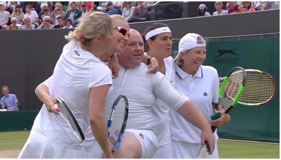 Youtube: espectador se pone ropa de Kim Clijsters y la enfrenta en Wimbledon [VIDEO] 