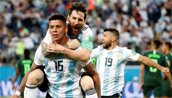 Argentina logró agónica victoria 2-1 sobre Nigeria y se mete a octavos de final