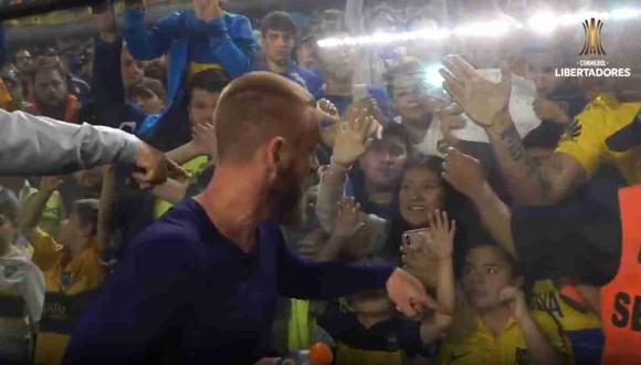 La grandeza de Daniele de Rossi fue apreciado por los hinchas de Boca Juniors. (Captura y video: Conmebol Libertadores)