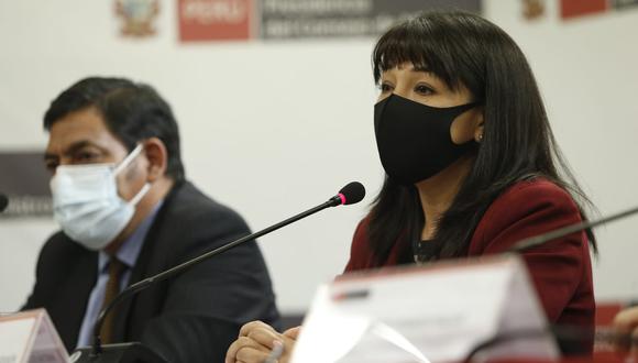 La presidenta del Consejo de Ministros, Mirtha Vásquez señaló que no se busca militarizar Lima y Callao. (Foto: Jorge Cerdan/@photo.gec)