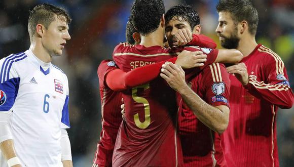 Clasficación Euro 2016: España goleó 4-0 a Luxemburgo