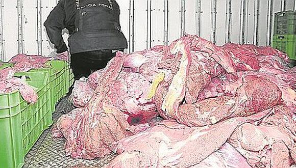 Piura: Decomisan 89 kilos de carne de burro en el mercadillo de Bellavista 