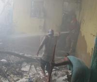 Dantesco incendio reduce tres casas a cenizas  