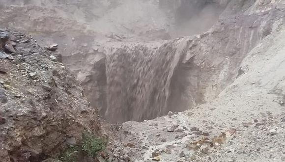 IGP registra por tercera vez lahares en el volcán Ubinas