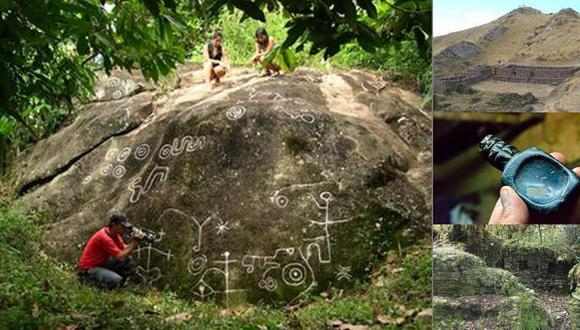 Jeroglíficos y restos arqueológicos en Huanacuare/ Foto: Cortesía