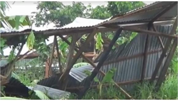 Pasco: Ventarrón arranca techos de viviendas rústicas de Ciudad Constitución 