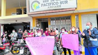 Áncash: Protestan por cambios en Red Pacífico Sur