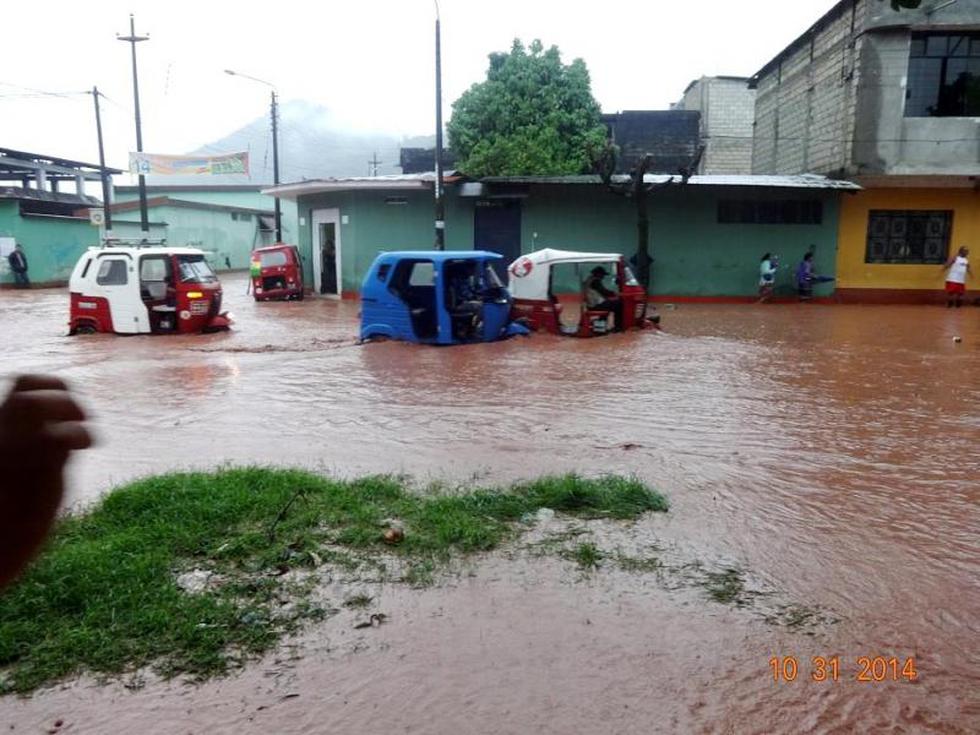 Caos y peligro por lluvia en Tingo María