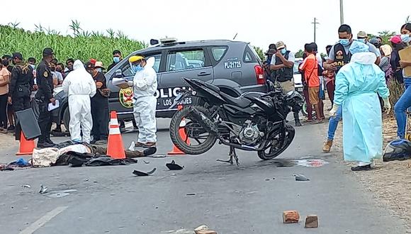 Tragedia. Un joven policía pierde la vida en accidente de transito contra una retroexcavadora.