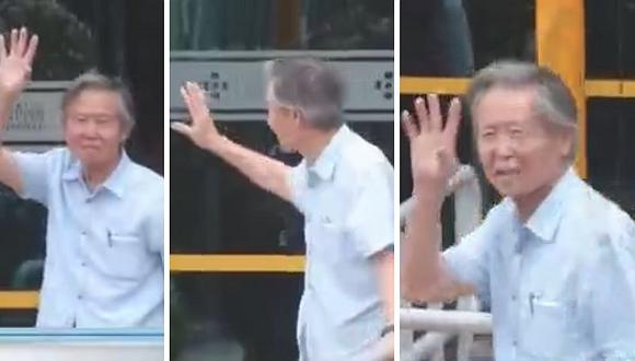 Alberto Fujimori abandona clínica y sale caminando (VIDEO)
