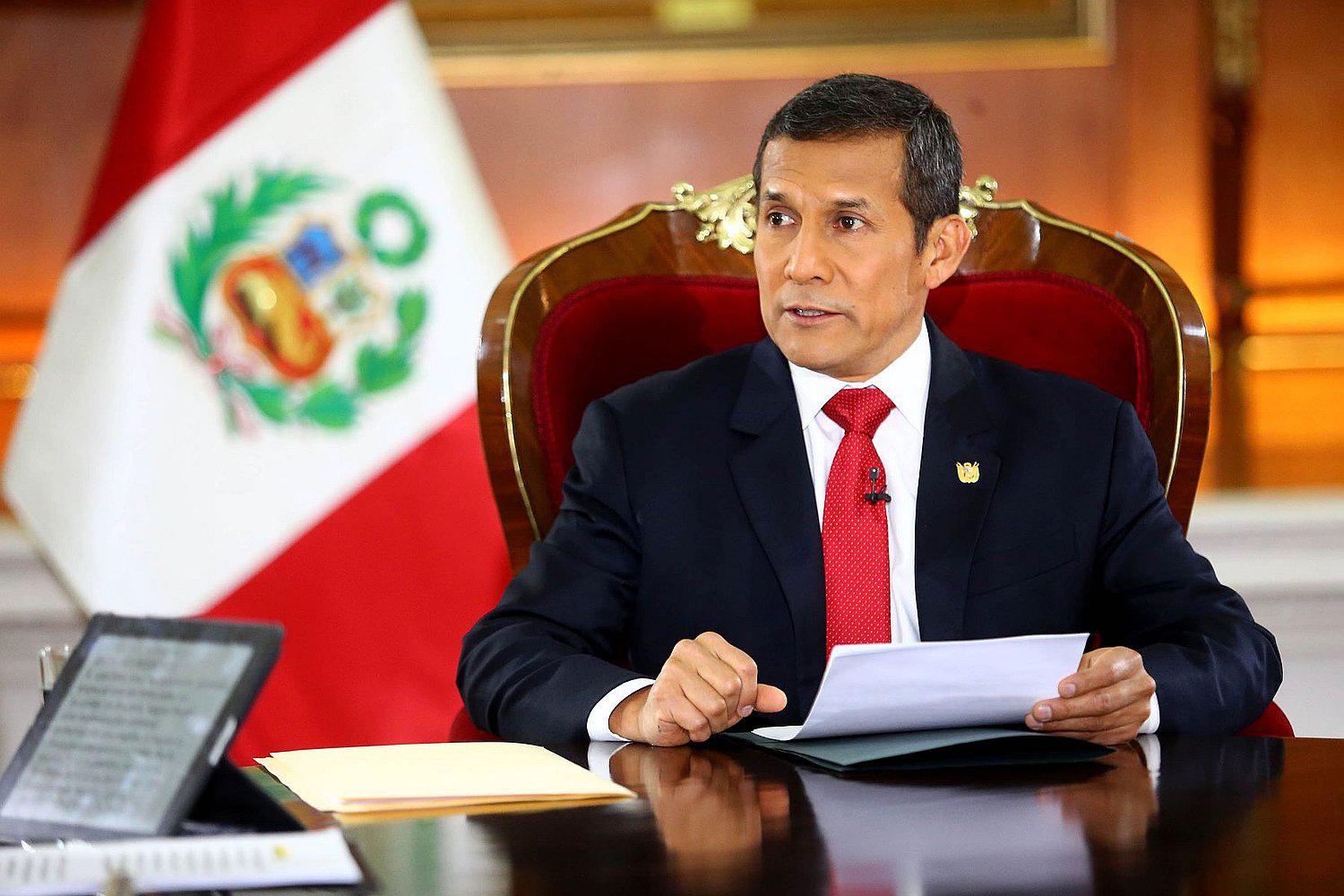 Ollanta Humala es investigado en la Fiscalía por lavado de activos